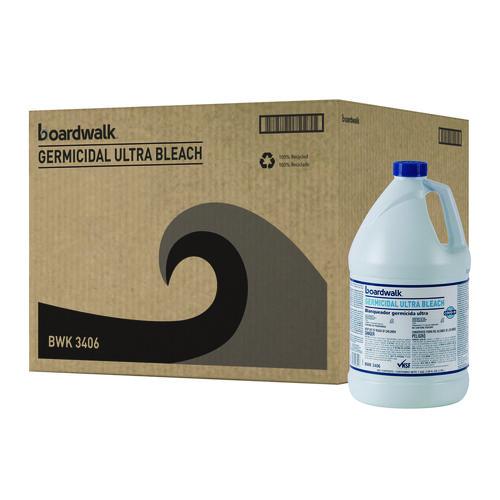 Boardwalk® Germicidal Ultra Bleach, 6% Sodium Hypochlorite, 1 gal Bottle, 6/Carton