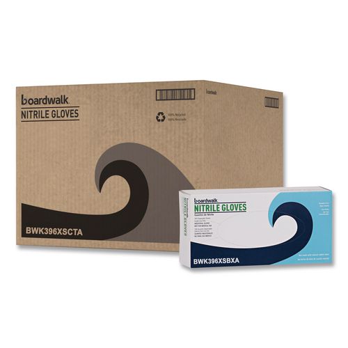 6 Mil Powder Free Nitrile Gloves; 100/Box, 10 Boxes/Carton